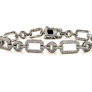 925 Sterling Silver with CUBIC ZIRCONIA stones